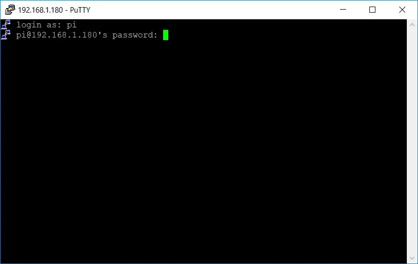 PuTTY Login